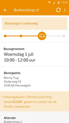 PostNL android App screenshot 0